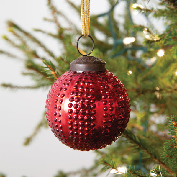 Mercury Glass Hobnail Ornament – The Old White Shed