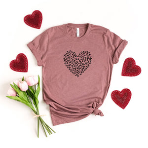 Leopard Heart | Valentine's Day | Short Sleeve Tee