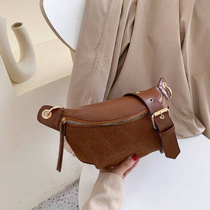 Brown Fanny Pack Purse - Belt Bag