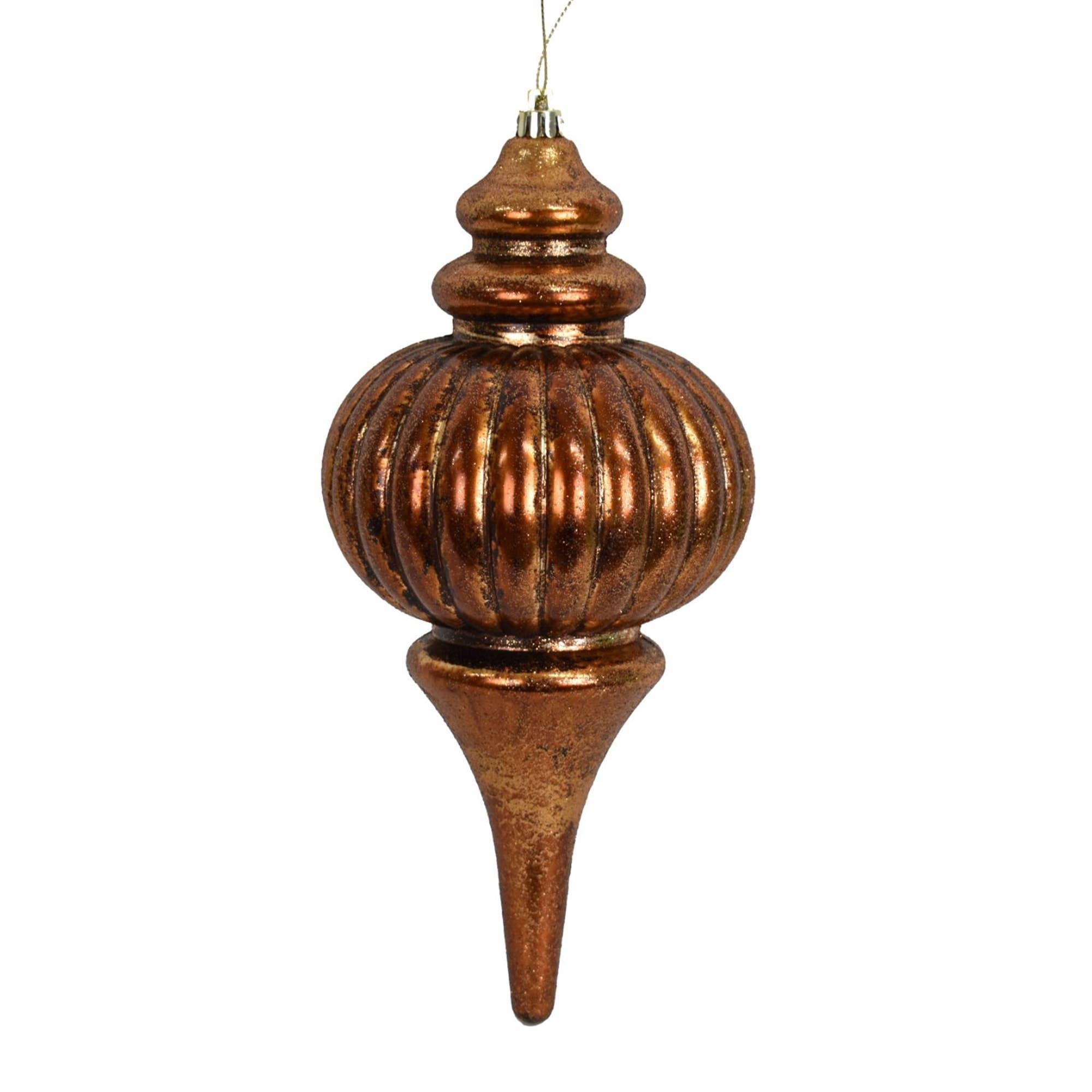 10" Antique Finial Ornament - Antique Copper