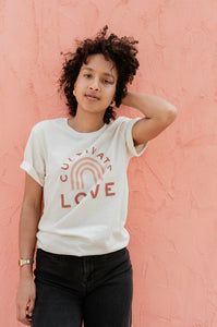 Cultivate Love Graphic tee, adult t-shirt, Cotton shirts