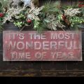 Red Most Wonderful Time of the Year Sign