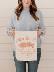 Mother Flour Sack Kitchen Towel | Mother's Day