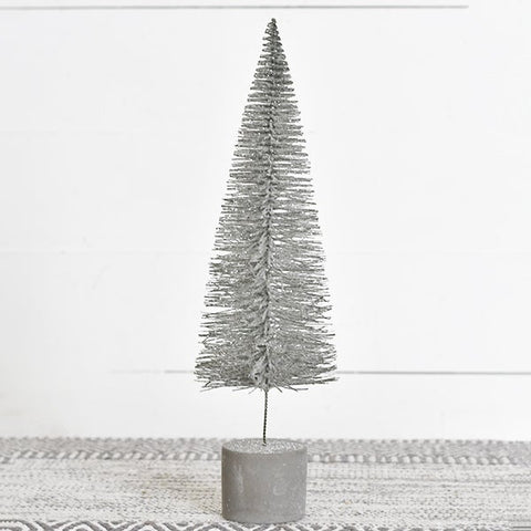 15.75" Grey Metal Tree
