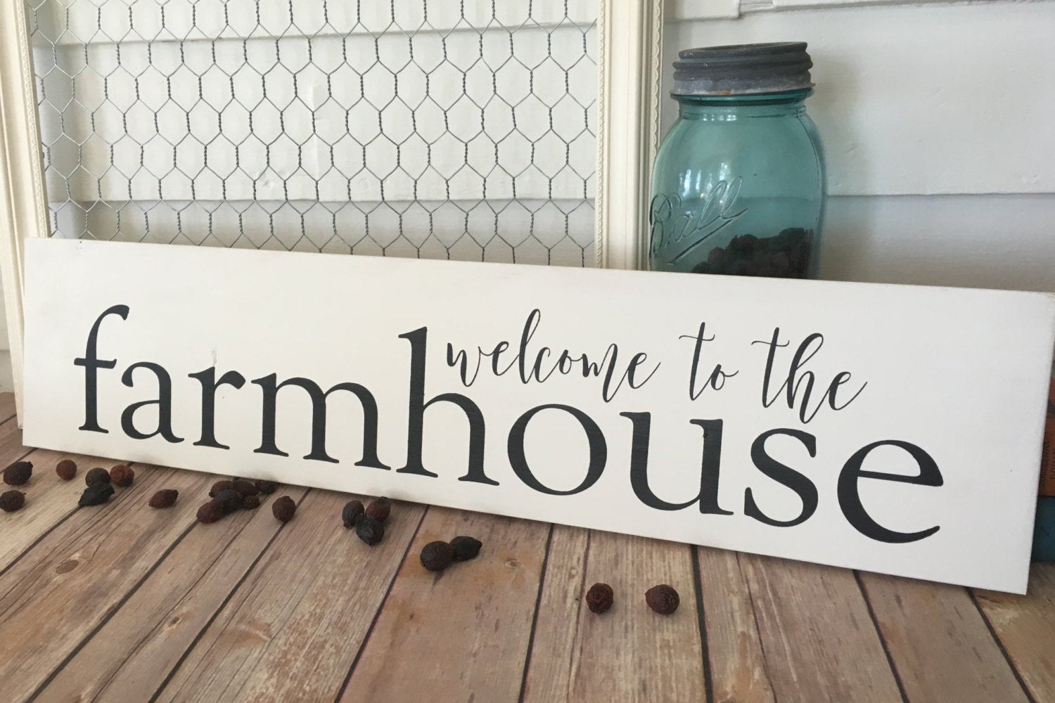Farmhouse Decor Welcome to the Farmhouse Wooden Sign Home Decor Rustic Decor Modern Farmhouse