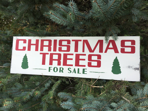 Christmas Trees Sign - Joanna Gaines - Farmhouse Christmas Style - Vintage Holiday - Rustic - Home Decor - Wood Sign