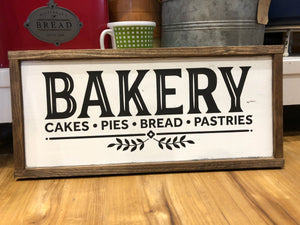 Bakery Wood Sign