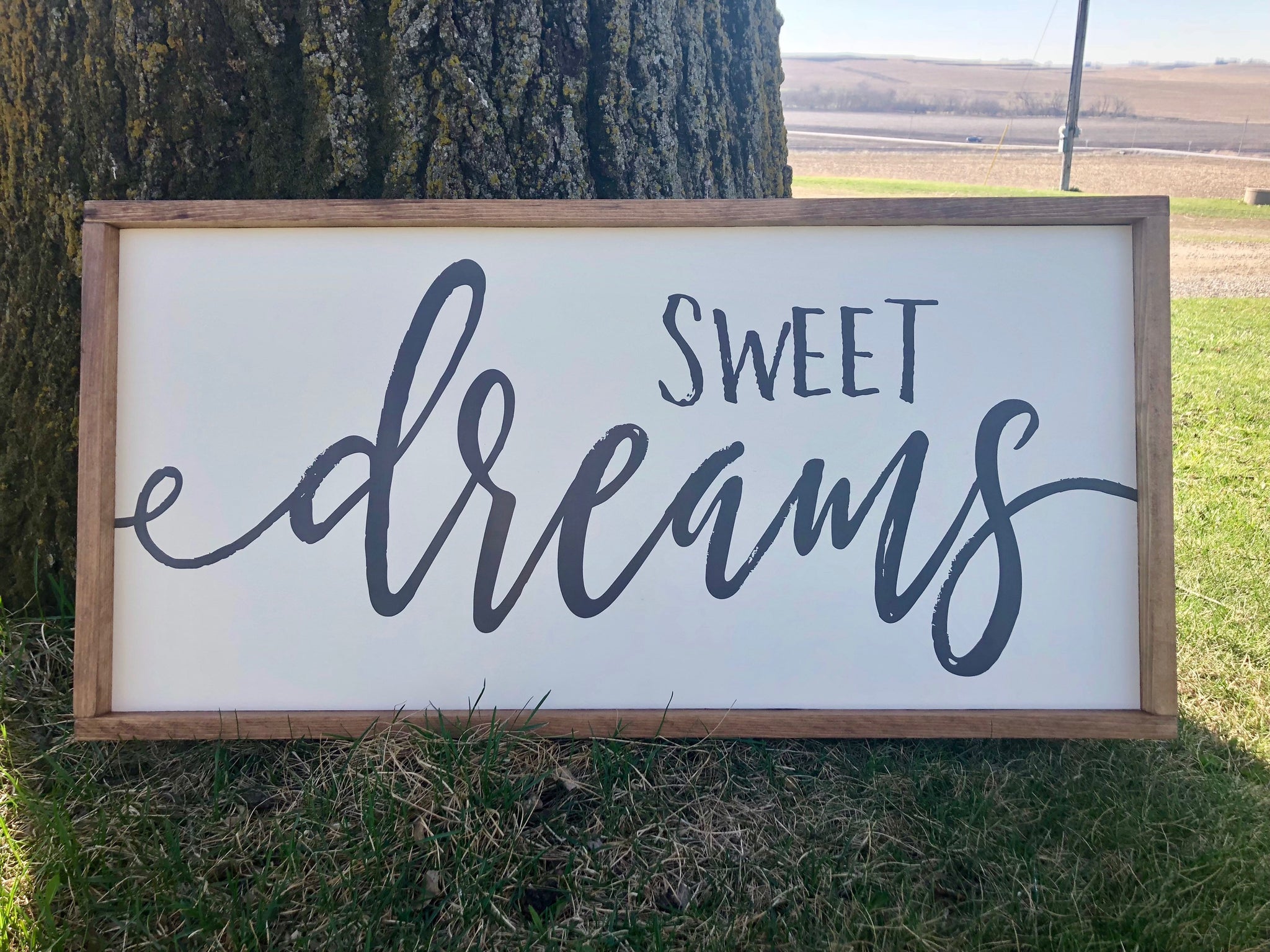 Sweet Dreams Wood Sign