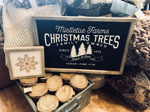 Christmas Tree Farm Wood Sign