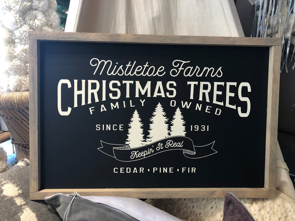 Christmas Tree Farm Wood Sign