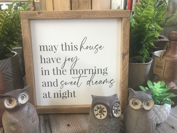 May this House Wood Sign